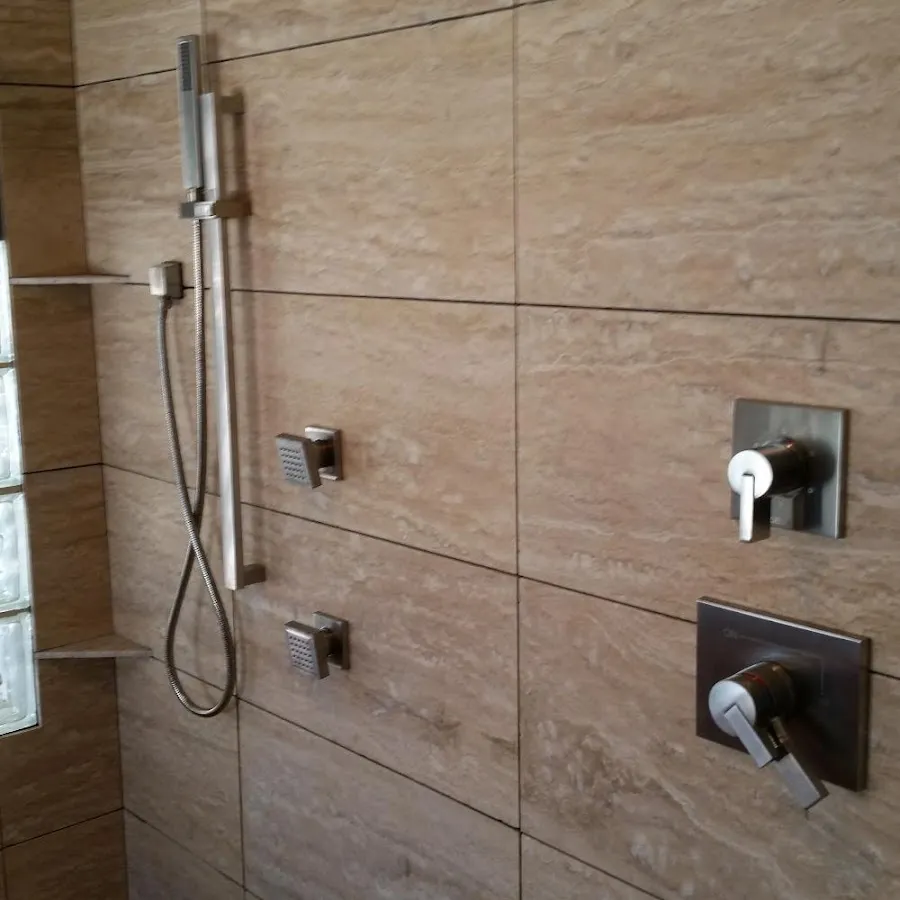 Shower fixture installation for Water Heater Replacement in Perry